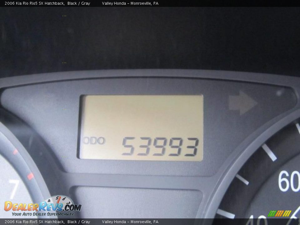 2006 Kia Rio Rio5 SX Hatchback Black / Gray Photo #15