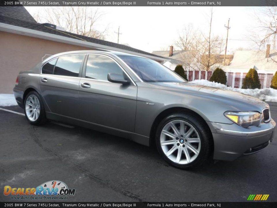 Titanium Grey Metallic 2005 BMW 7 Series 745Li Sedan Photo #12