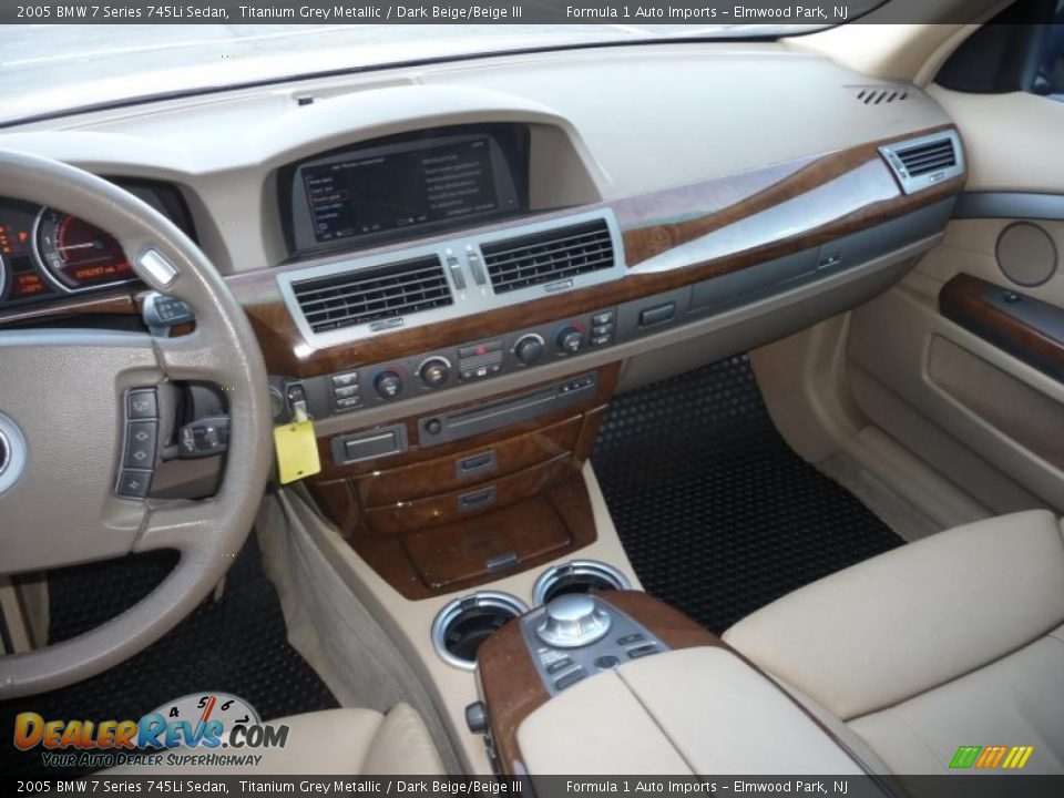 2005 BMW 7 Series 745Li Sedan Titanium Grey Metallic / Dark Beige/Beige III Photo #22