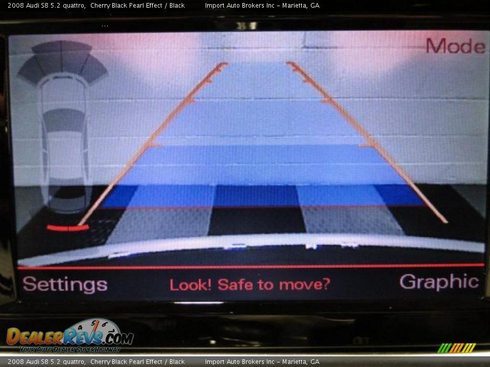 2008 Audi S8 5.2 quattro Cherry Black Pearl Effect / Black Photo #17