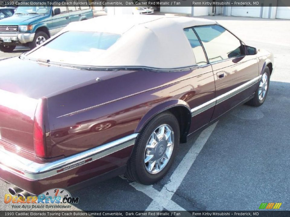 1993 Cadillac Eldorado Touring Coach Builders Limited Convertible Dark Garnet Red Metallic / Tan Photo #4