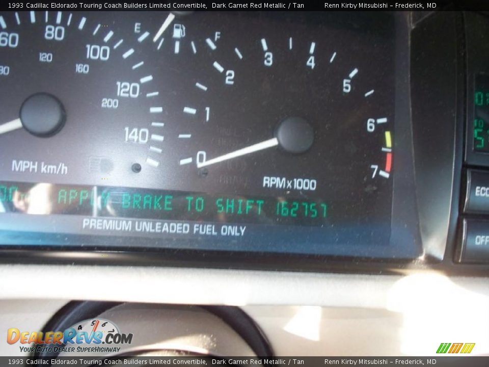 1993 Cadillac Eldorado Touring Coach Builders Limited Convertible Dark Garnet Red Metallic / Tan Photo #7