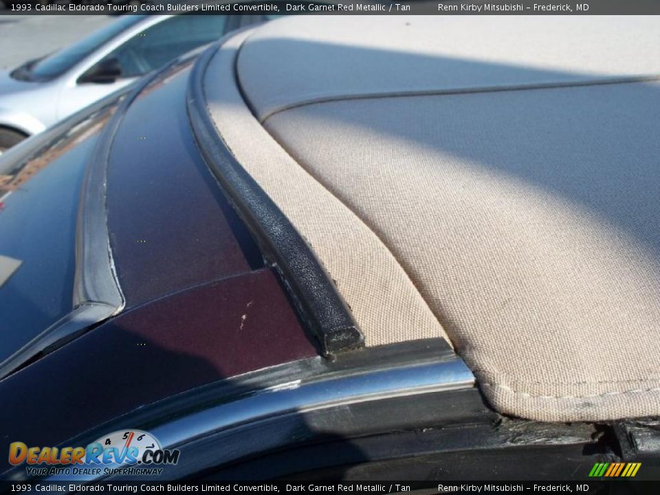 1993 Cadillac Eldorado Touring Coach Builders Limited Convertible Dark Garnet Red Metallic / Tan Photo #11
