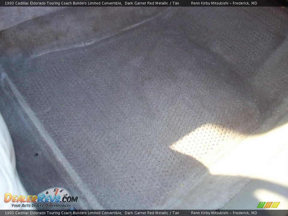 1993 Cadillac Eldorado Touring Coach Builders Limited Convertible Dark Garnet Red Metallic / Tan Photo #16