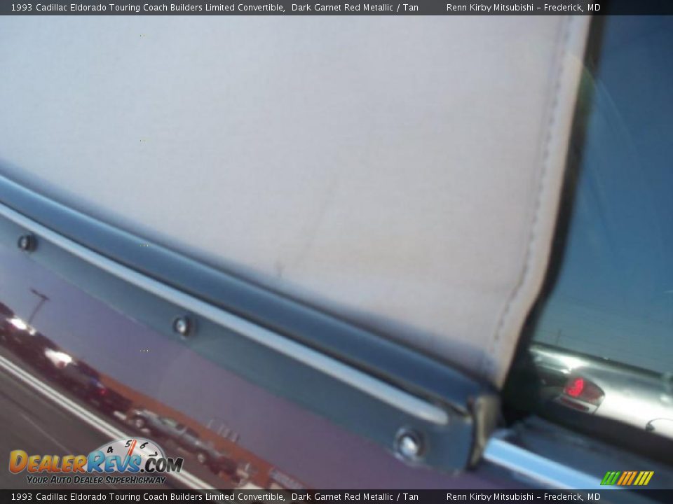 1993 Cadillac Eldorado Touring Coach Builders Limited Convertible Dark Garnet Red Metallic / Tan Photo #17