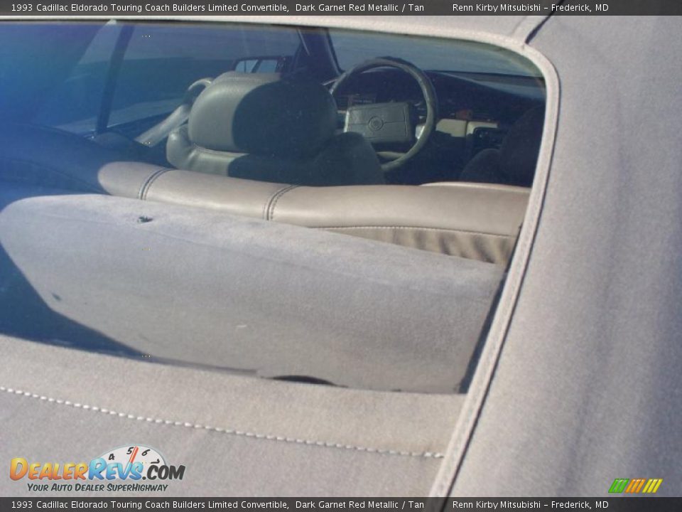 1993 Cadillac Eldorado Touring Coach Builders Limited Convertible Dark Garnet Red Metallic / Tan Photo #18