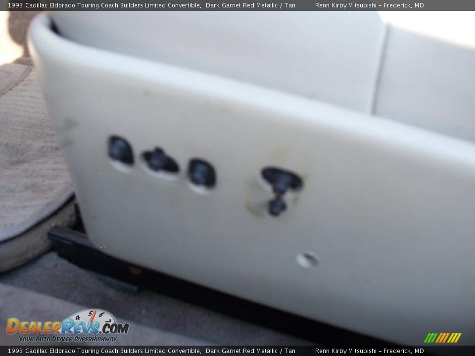 1993 Cadillac Eldorado Touring Coach Builders Limited Convertible Dark Garnet Red Metallic / Tan Photo #20