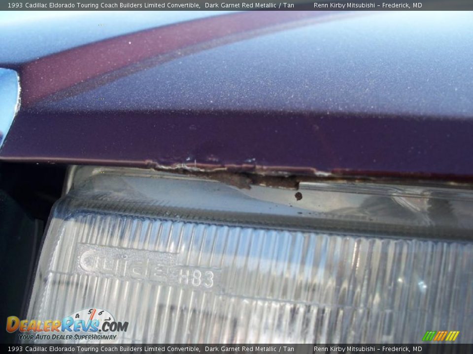 1993 Cadillac Eldorado Touring Coach Builders Limited Convertible Dark Garnet Red Metallic / Tan Photo #25