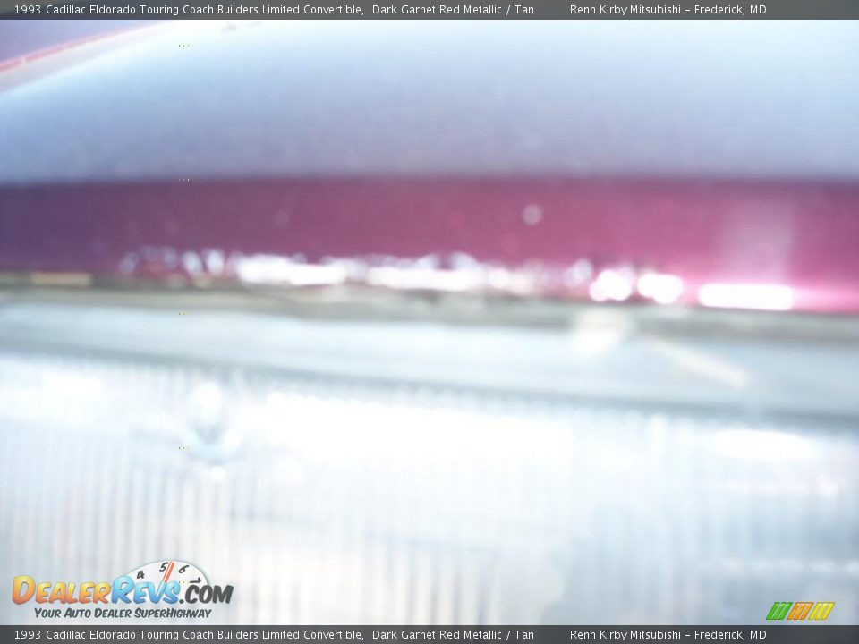 1993 Cadillac Eldorado Touring Coach Builders Limited Convertible Dark Garnet Red Metallic / Tan Photo #27