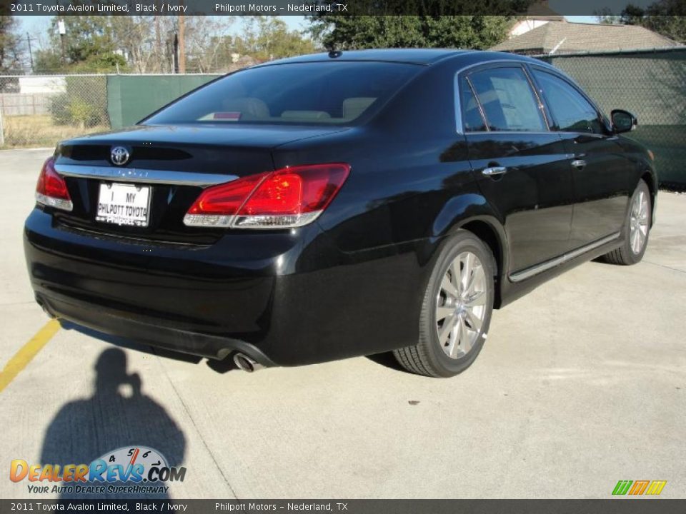2011 Toyota Avalon Limited Black / Ivory Photo #3