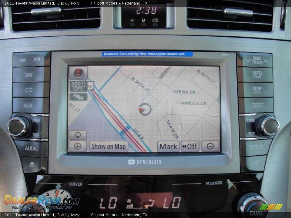 2011 Toyota Avalon Limited Black / Ivory Photo #27