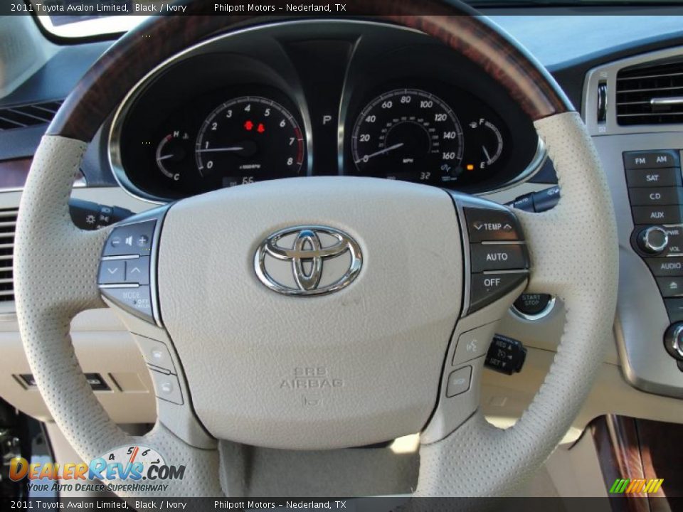 2011 Toyota Avalon Limited Black / Ivory Photo #32