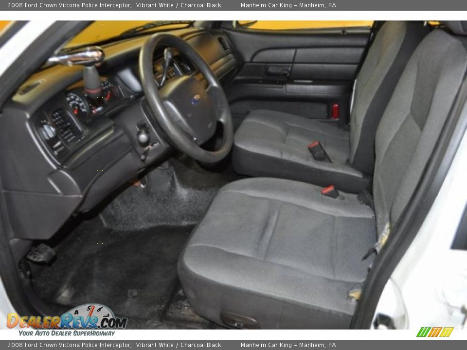 Charcoal Black Interior - 2008 Ford Crown Victoria Police Interceptor Photo #10