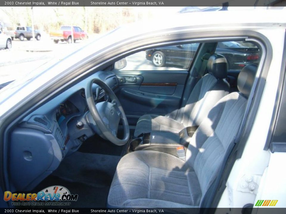 2003 Chevrolet Impala White / Regal Blue Photo #8