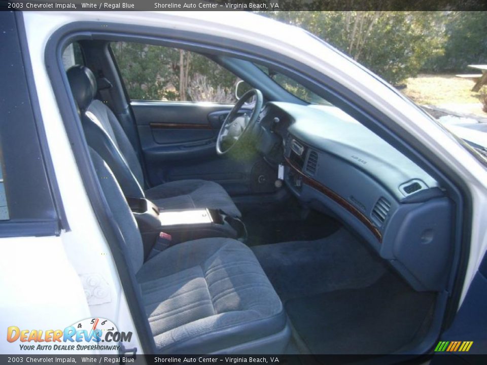 2003 Chevrolet Impala White / Regal Blue Photo #11