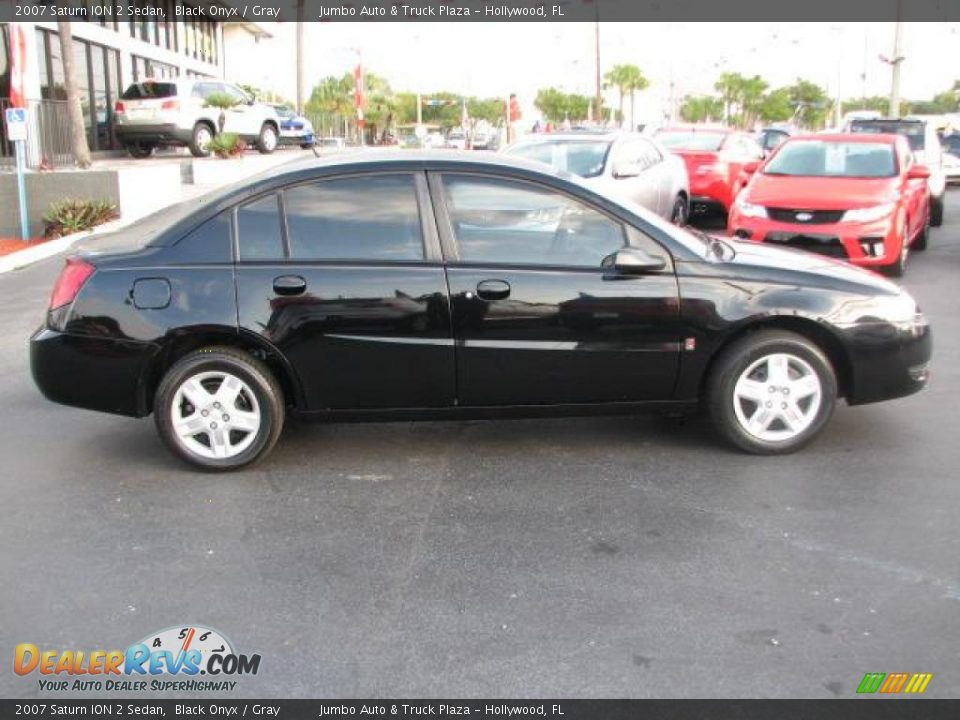 2007 Saturn ION 2 Sedan Black Onyx / Gray Photo #12