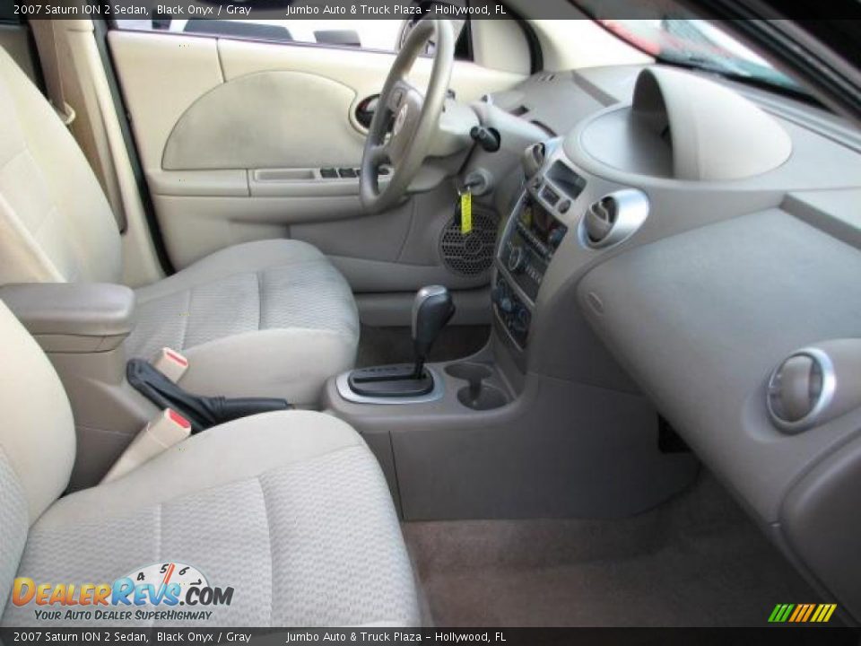 2007 Saturn ION 2 Sedan Black Onyx / Gray Photo #15