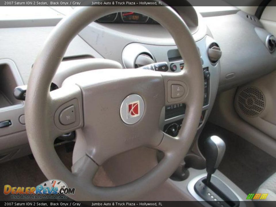 2007 Saturn ION 2 Sedan Black Onyx / Gray Photo #21