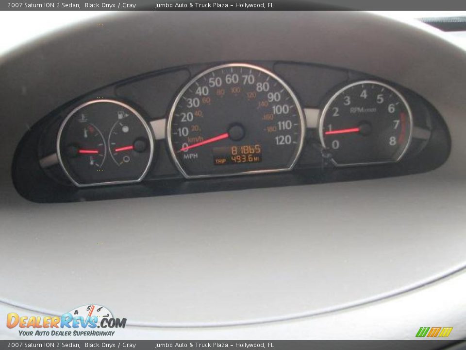2007 Saturn ION 2 Sedan Black Onyx / Gray Photo #22