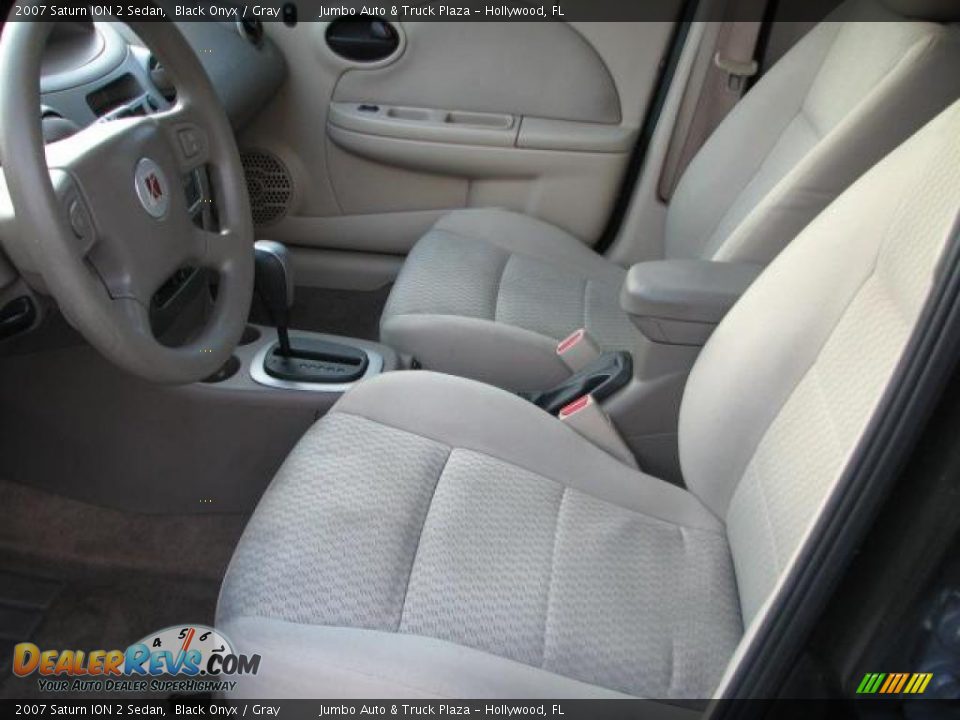 2007 Saturn ION 2 Sedan Black Onyx / Gray Photo #23
