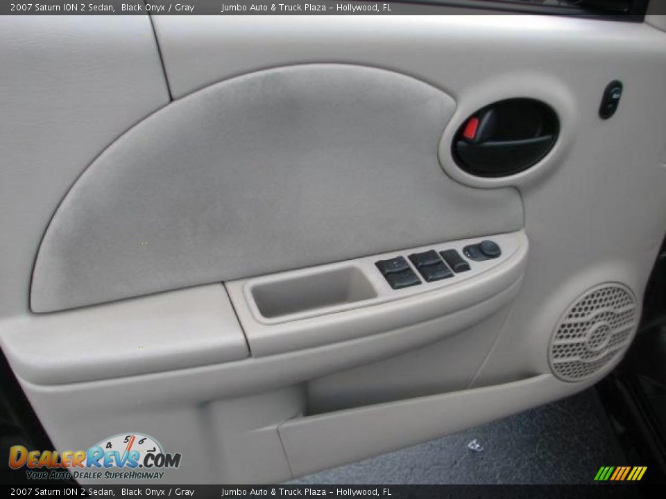 2007 Saturn ION 2 Sedan Black Onyx / Gray Photo #24
