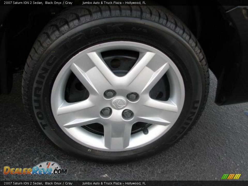 2007 Saturn ION 2 Sedan Black Onyx / Gray Photo #25
