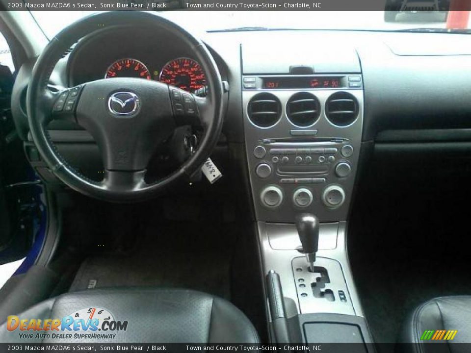 Black Interior - 2003 Mazda MAZDA6 s Sedan Photo #5