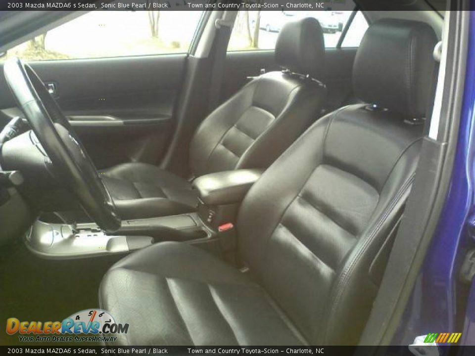 Black Interior - 2003 Mazda MAZDA6 s Sedan Photo #6