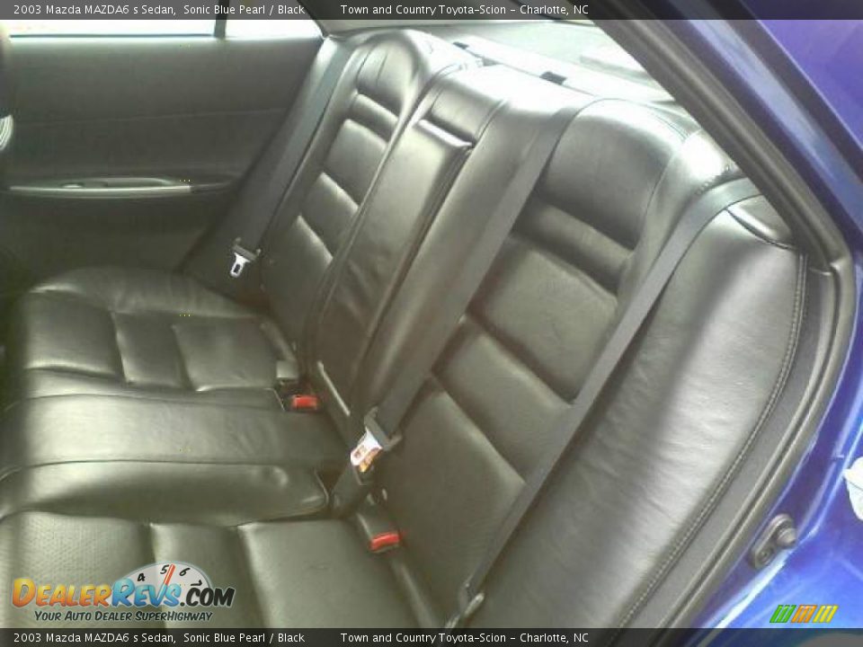 Black Interior - 2003 Mazda MAZDA6 s Sedan Photo #7