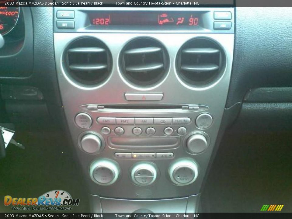 2003 Mazda MAZDA6 s Sedan Sonic Blue Pearl / Black Photo #8