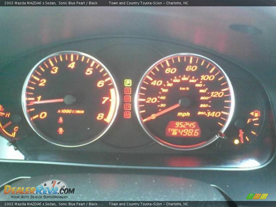 2003 Mazda MAZDA6 s Sedan Sonic Blue Pearl / Black Photo #9