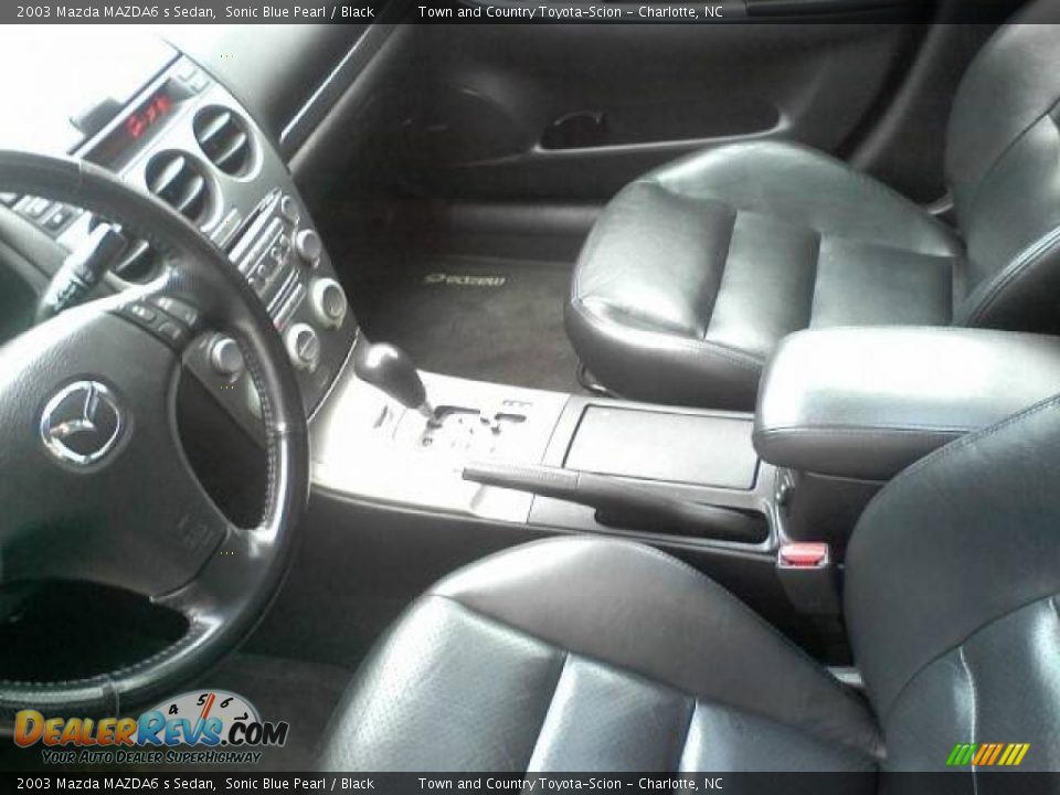 2003 Mazda MAZDA6 s Sedan Sonic Blue Pearl / Black Photo #13