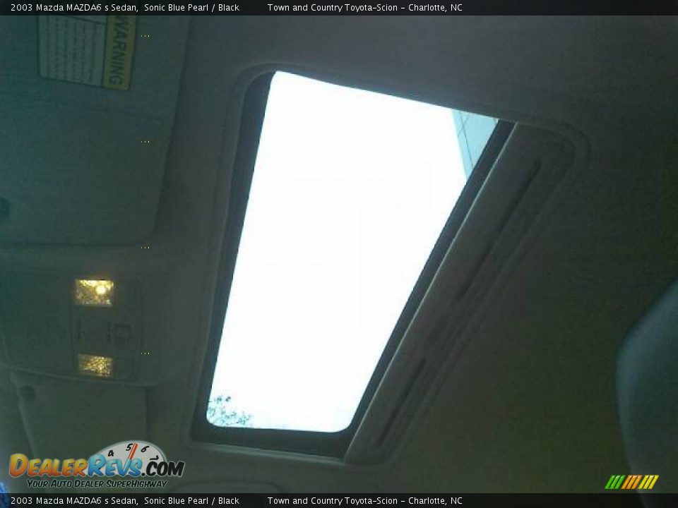 2003 Mazda MAZDA6 s Sedan Sonic Blue Pearl / Black Photo #14