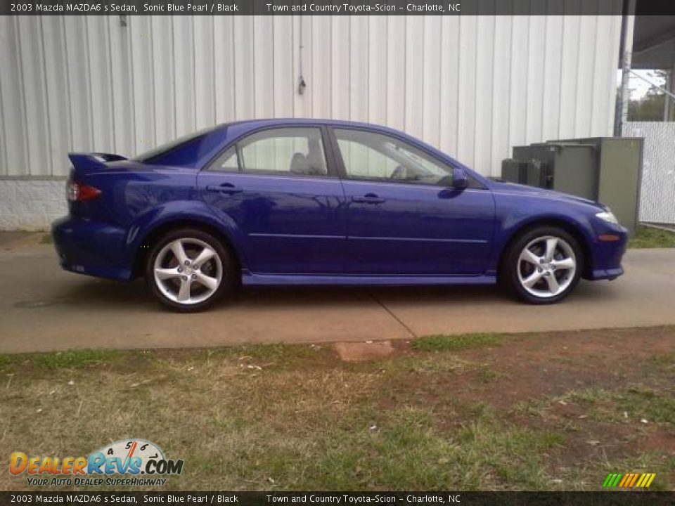 Sonic Blue Pearl 2003 Mazda MAZDA6 s Sedan Photo #17