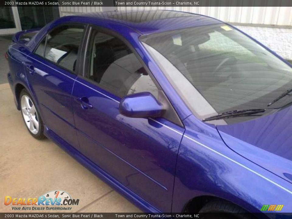 2003 Mazda MAZDA6 s Sedan Sonic Blue Pearl / Black Photo #20