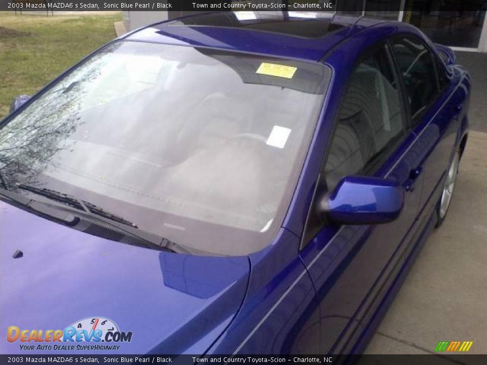 2003 Mazda MAZDA6 s Sedan Sonic Blue Pearl / Black Photo #21