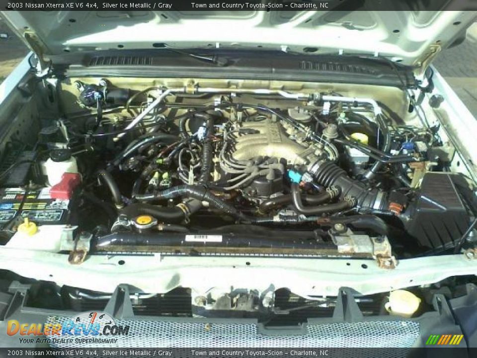 2003 Nissan Xterra XE V6 4x4 Silver Ice Metallic / Gray Photo #18