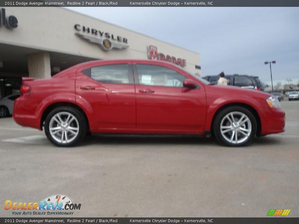 2011 Dodge Avenger Mainstreet Redline 2 Pearl / Black/Red Photo #2