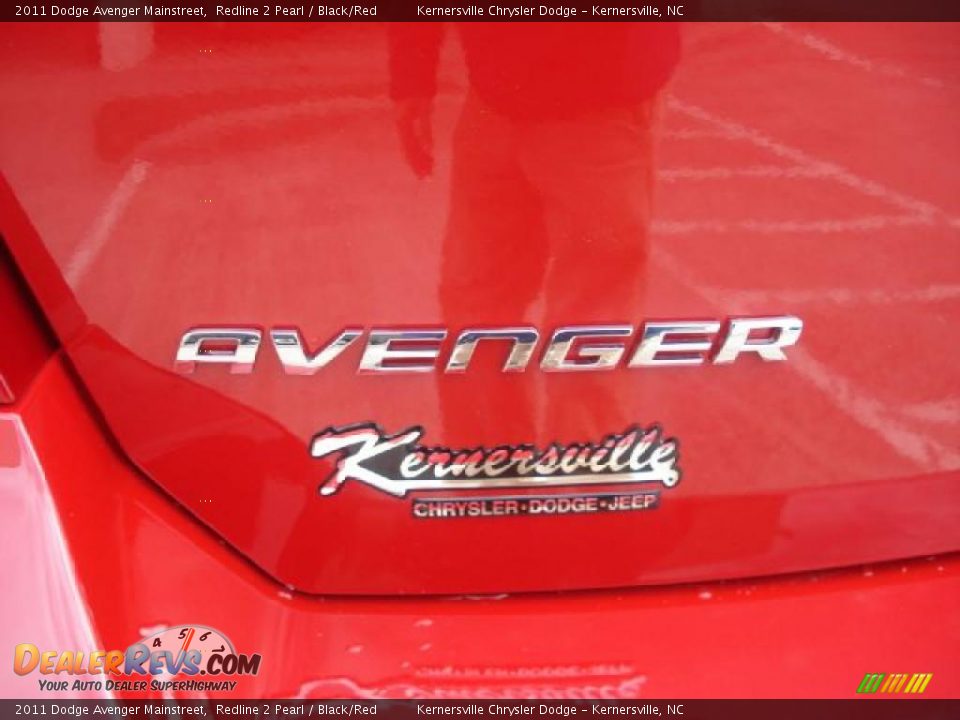 2011 Dodge Avenger Mainstreet Redline 2 Pearl / Black/Red Photo #14