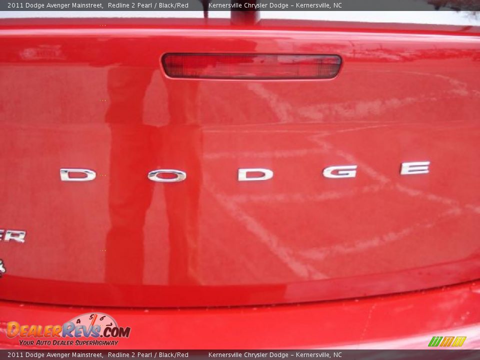 2011 Dodge Avenger Mainstreet Redline 2 Pearl / Black/Red Photo #15