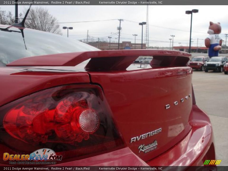 2011 Dodge Avenger Mainstreet Redline 2 Pearl / Black/Red Photo #16