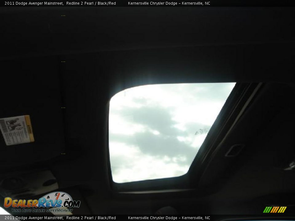 2011 Dodge Avenger Mainstreet Redline 2 Pearl / Black/Red Photo #18