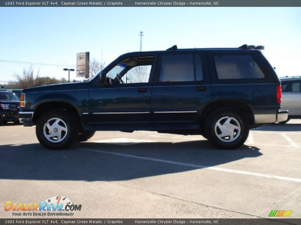 1993 Ford Explorer XLT 4x4 Cayman Green Metallic / Graphite Photo #6