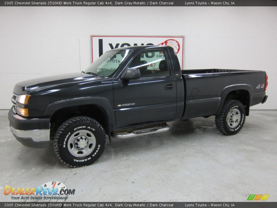 2005 Chevrolet Silverado 2500HD Work Truck Regular Cab 4x4 Dark Gray Metallic / Dark Charcoal Photo #1