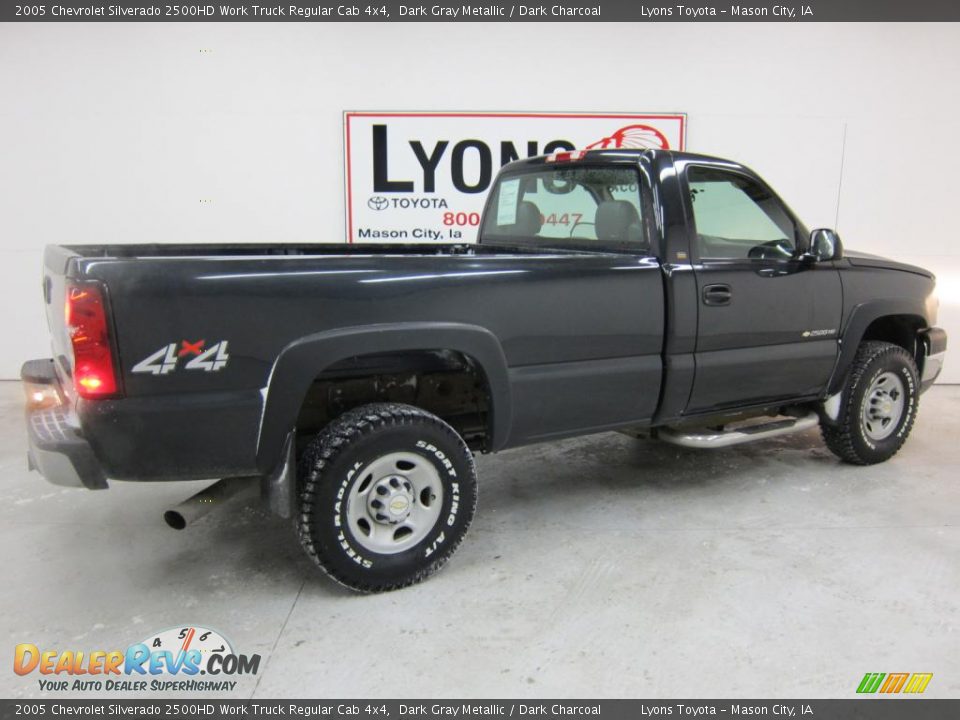 2005 Chevrolet Silverado 2500HD Work Truck Regular Cab 4x4 Dark Gray Metallic / Dark Charcoal Photo #3