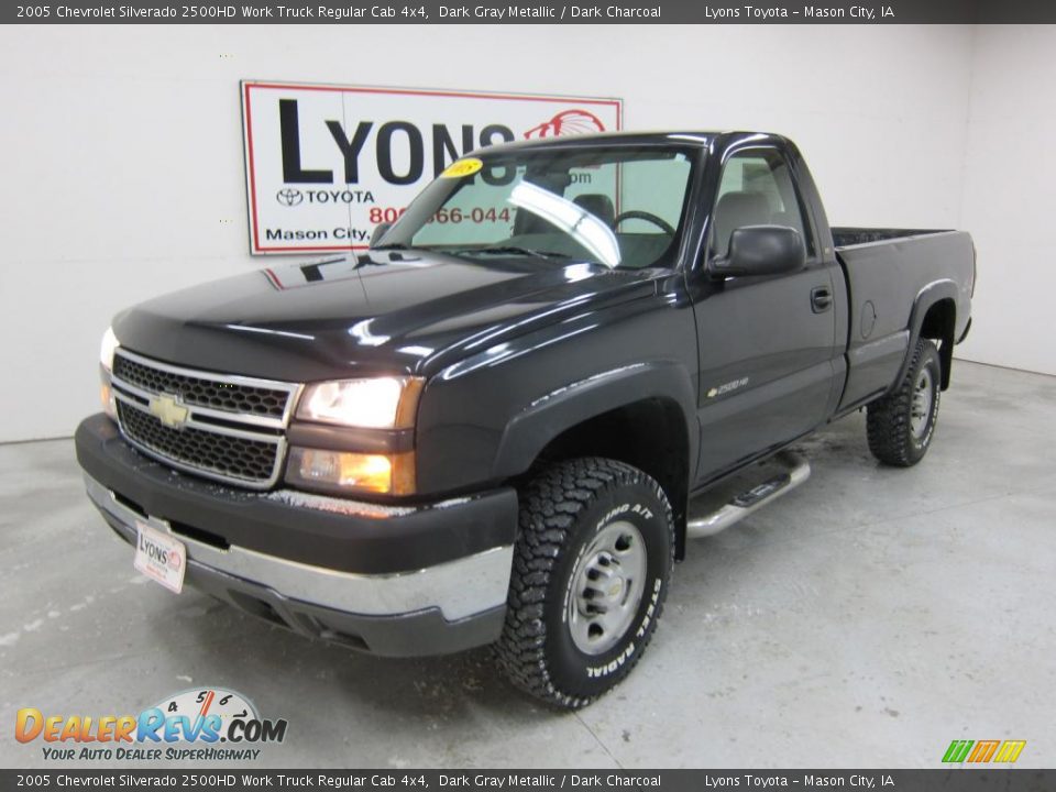 2005 Chevrolet Silverado 2500HD Work Truck Regular Cab 4x4 Dark Gray Metallic / Dark Charcoal Photo #14