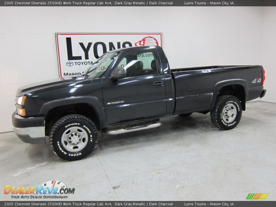 2005 Chevrolet Silverado 2500HD Work Truck Regular Cab 4x4 Dark Gray Metallic / Dark Charcoal Photo #18