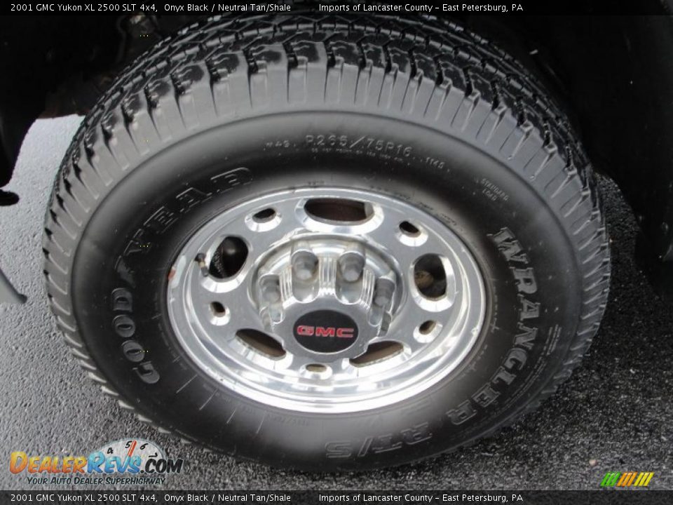 2001 GMC Yukon XL 2500 SLT 4x4 Onyx Black / Neutral Tan/Shale Photo #8