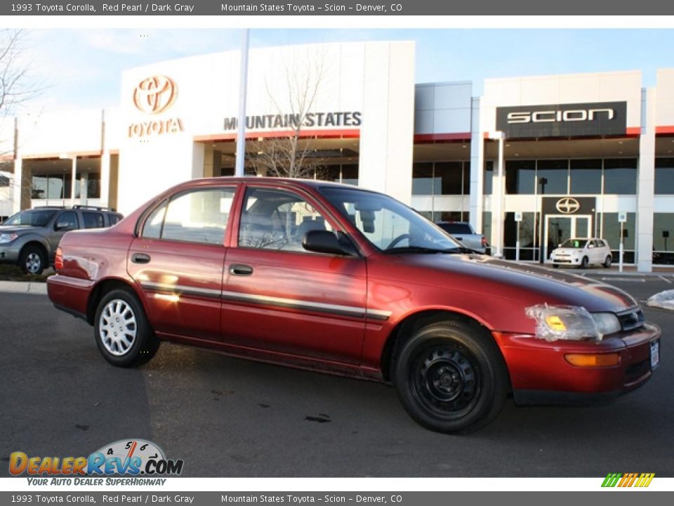 1993 Toyota Corolla Red Pearl / Dark Gray Photo #1