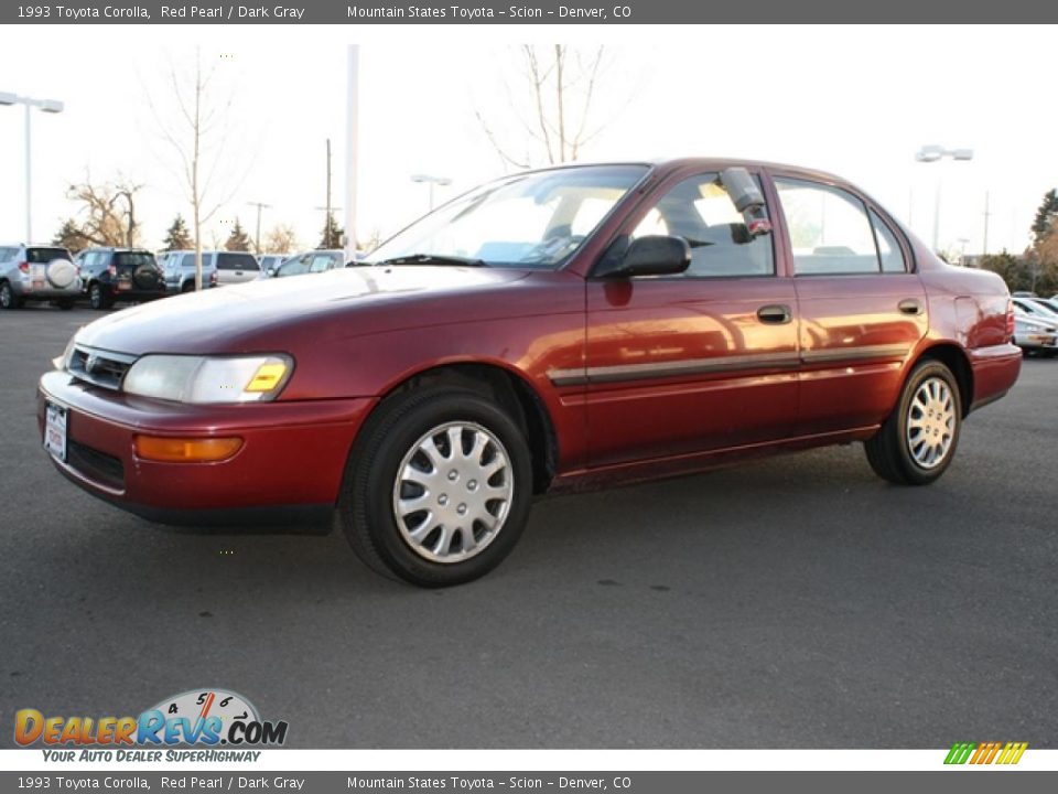 1993 Toyota Corolla Red Pearl / Dark Gray Photo #5
